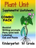 Plant Unit Supplemental Worksheets VERSATILE Kindergarten 