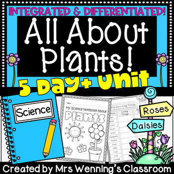 Integrated Plants Unit for 1st or 2nd Grade!