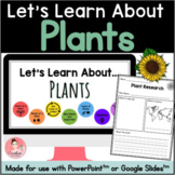 Plant Unit with Digital Slideshow and Printable Activities