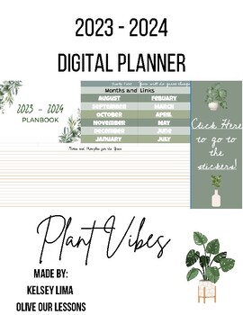 Preview of Plant Vibes - Digital Planner 23-24