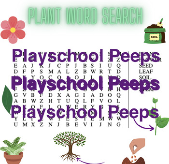 Preview of Plant Word Search