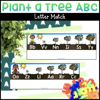 Preview of Plant a Tree ABC Letter Match & Stick Letter Alphabet