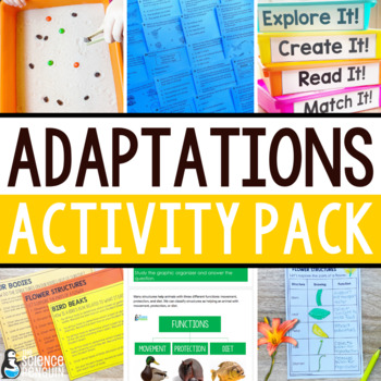 Preview of Plant and Animal Adaptations Activities Pack | Structures and Functions