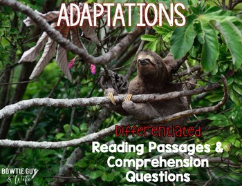 Preview of Adaptations of Plants & Animals Informational & Nonfiction Text & Comprehension