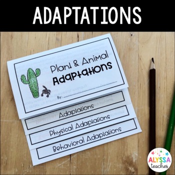 Preview of Plant and Animal Adaptations Flip Book
