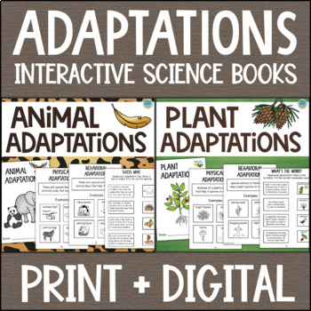 Preview of Plant & Animal Adaptations Behavior Survival 3rd Grade Science Plants Unit