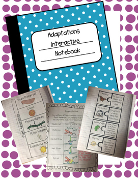 Preview of Plant and Animal Adaptations Interactive Notebook