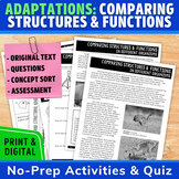 Plant and Animal Adaptations - Structures and Functions Sc