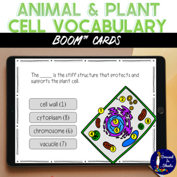 Preview of Plant and Animal Cell BOOM Cards