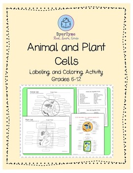 Preview of Plant and Animal Cell Labeling Activity