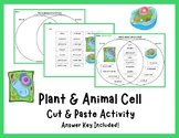 Plant and Animal Cell Venn Diagram Cut and Paste