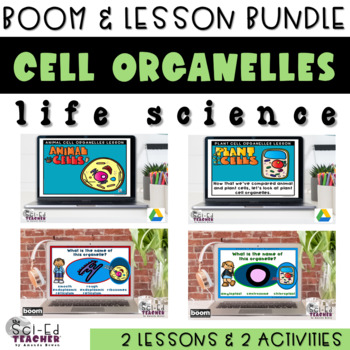 Preview of Plant and Animal Cell with Parts Boom Bundle