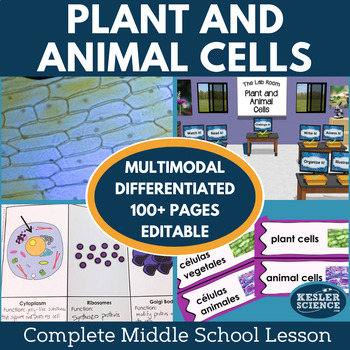 Preview of Plant and Animal Cells Complete 5E Lesson Plan