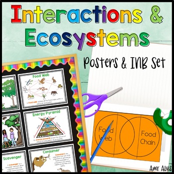Preview of Interactions & Ecosystems Posters and Interactive Notebook INB Anchor Chart