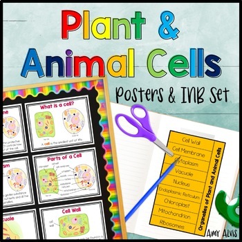 Preview of Plant and Animal Cells Posters and Interactive Notebook INB Anchor Chart