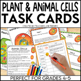 Cells (Plant & Animal) Task Cards with Drawings