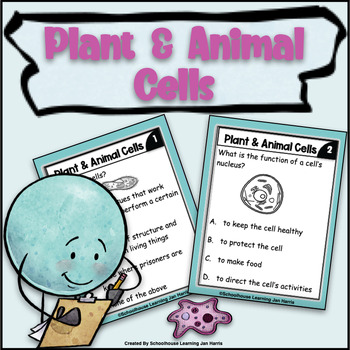 Preview of Plant and Animal Cells Task Cards