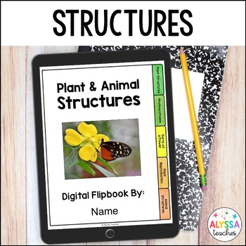 Preview of Plant and Animal Structures Digital Flip Book (SOL 4.2)