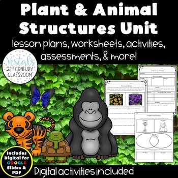 Preview of Plant and Animal Structures Unit {Digital & PDF Included}