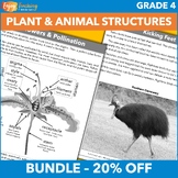 Plant and Animal Structures for Survival - NGSS 4-LS1-1 - 