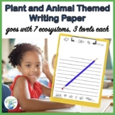 Plant and Animal Themed Writing Papers