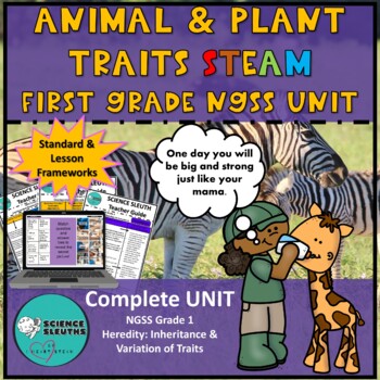 Preview of Plant and Animal Traits NGSS Science STEM Unit - 1st Grade - Science Sleuths