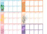 Plant lover - Weekly Calendar Planner - different designs 