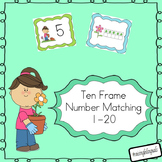 Plant themed ten frame matching math game