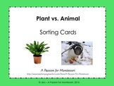 Plant vs. Animal Sorting Cards