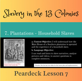 Plantation Household Slaves: Slavery in the 13 Colonies Lesson 7