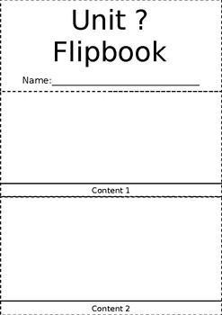 Preview of Plantilla Flipbook Word