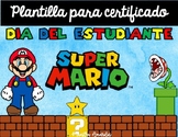 Plantillas para certificados | Super Mario | Día del estudiante