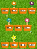 Planting Flowers Dividing by 5 File Folder Game ~ Division
