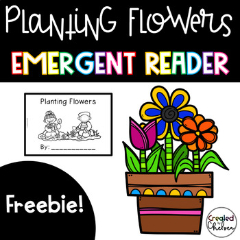 Preview of Planting Flowers Emergent Reader- Read and Write Book Freebie