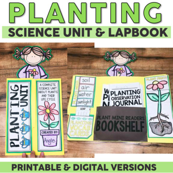 Preview of Plant Lapbook Craft - Plant Life Cycle - Parts of a Plant - Earth Day Project