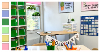 Preview of Planting Learning Theme Organized Teacher's Tool Kit + Decor Pack