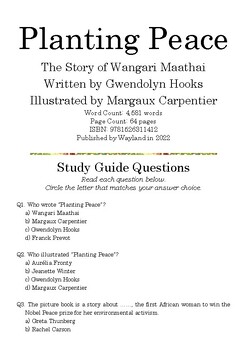 Preview of Planting Peace: The Story of Wangari Maathai; Multiple-Choice Quiz