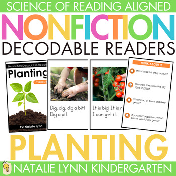 Preview of Planting Plants Differentiated Nonfiction Decodable Reader Science of Reading