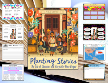 Preview of Planting Stories - The Life of Librarian and Storyteller Pure Belpré - Companion
