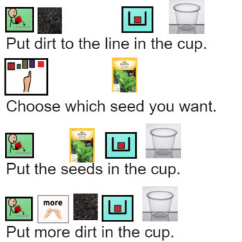 Preview of Planting a Seed Visual Directions