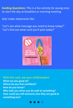 Positive Energy Cards--Parent/Teacher Conversation Tool by Jill Sylvester