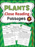 Plants Reading Comprehension Passages and Activities for 1