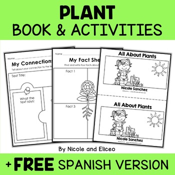 Preview of Plant Life Activities and Mini Book + FREE Spanish
