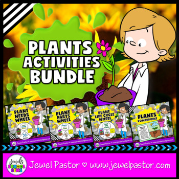 Preview of Plants Activities BUNDLE | PowerPoint, Crafts, Science Printables and Worksheets