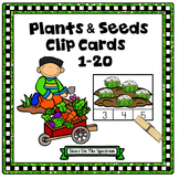 Counting 1-20 Plants and Seeds Clip Cards