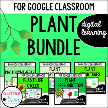 Preview of Plants Activities for Google Classroom Digital