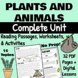 Plants, Animals & Food Chains Bundle PDF Printable Activit