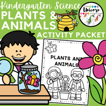Preview of Plants & Animals LIVING THINGS Kindergarten SCIENCE Activity Packet