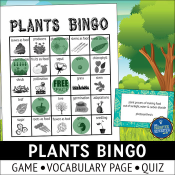 Preview of Plants Bingo Game
