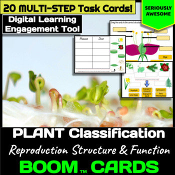 Preview of Plants Boom Cards - Classification, Reproduction, Structure and Function